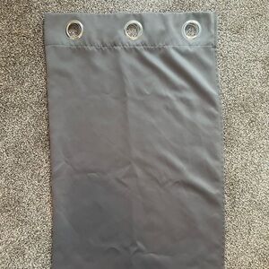 Grey Grommet top curtains